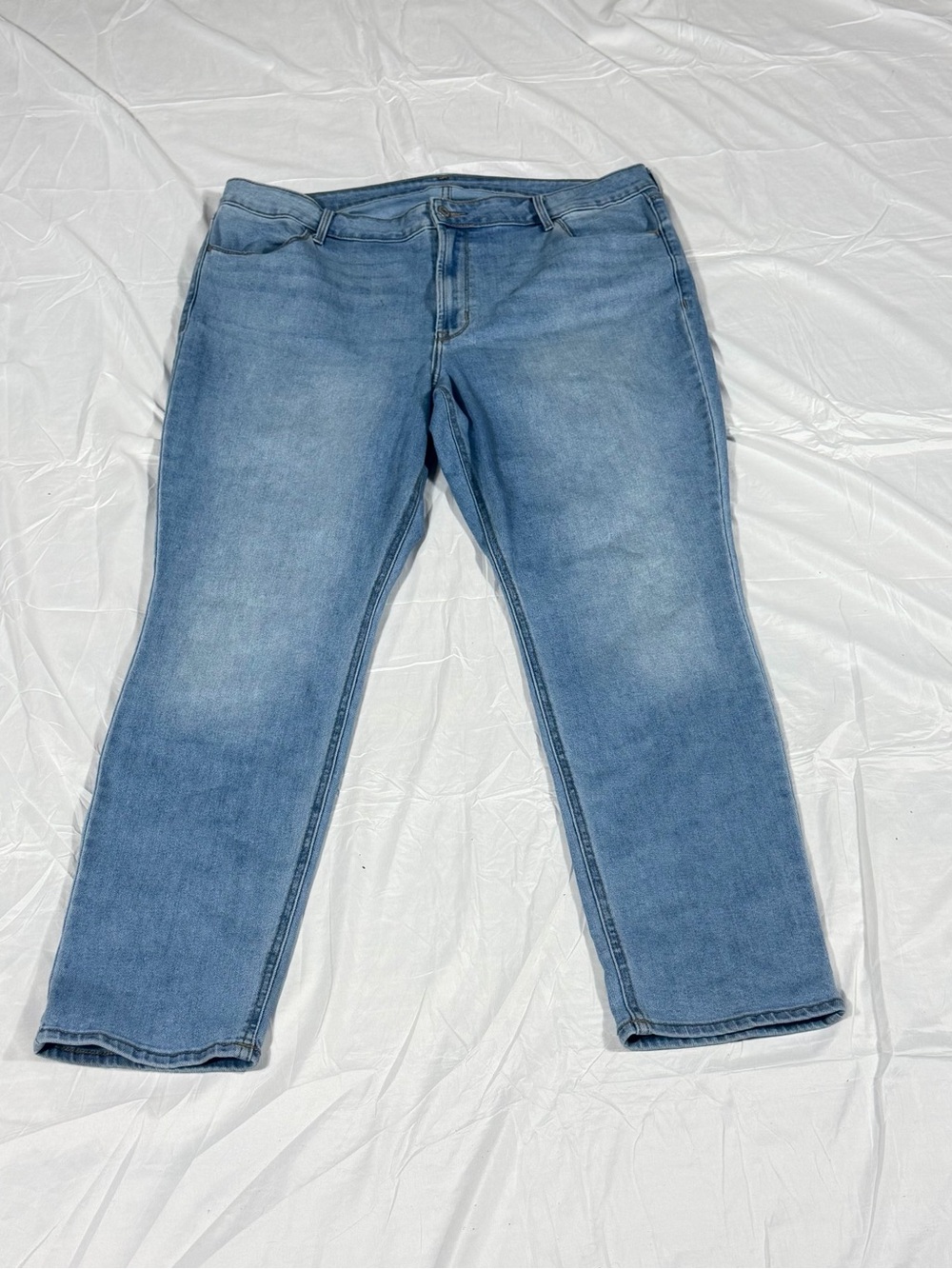Old Navy High Rise O.G. Straight Leg Jeans Light Wash Blue Women's PlusSz 18 O61